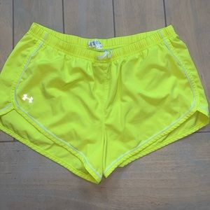 Yellow Under Armour Shorts